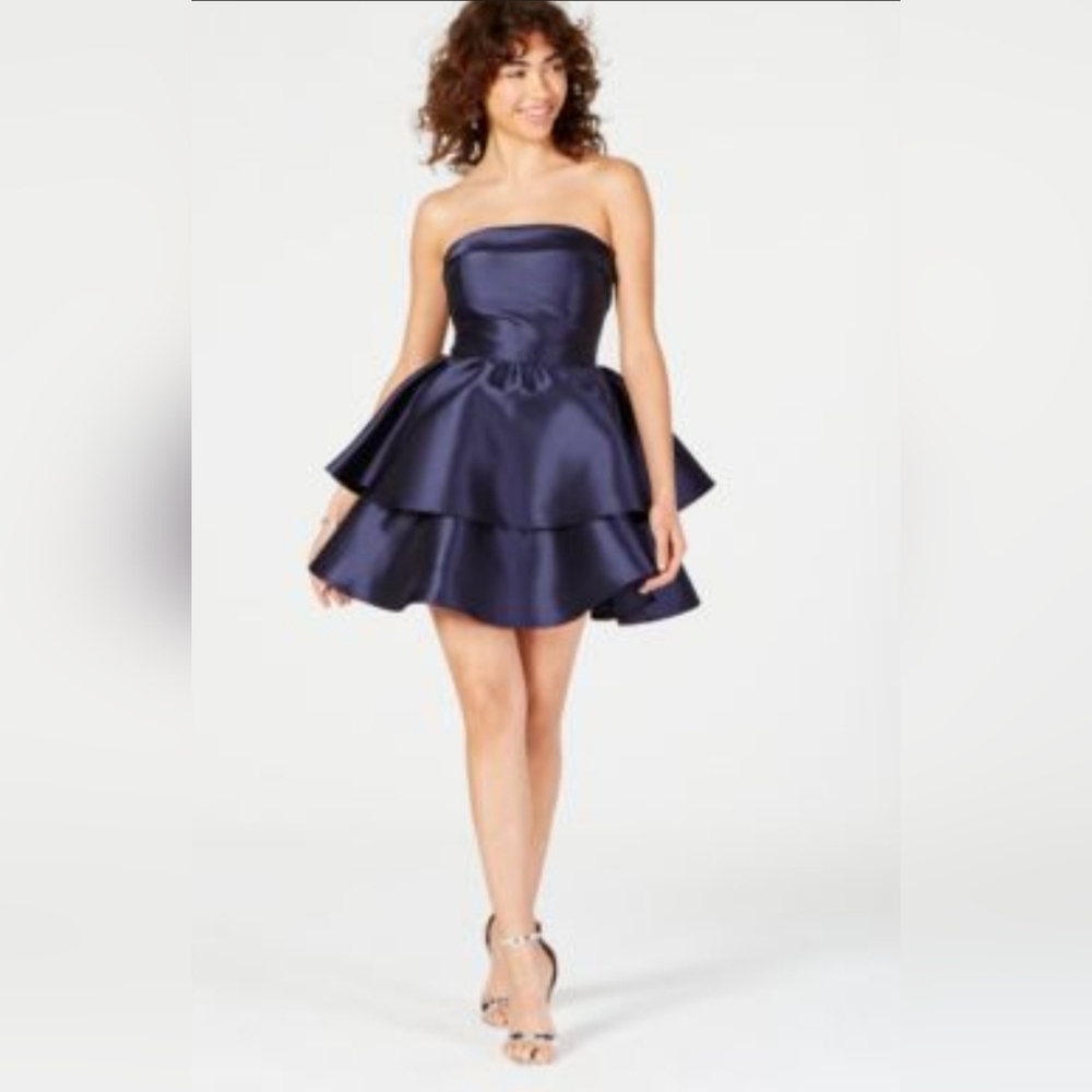 B DARLIN Midnight Blue Dress